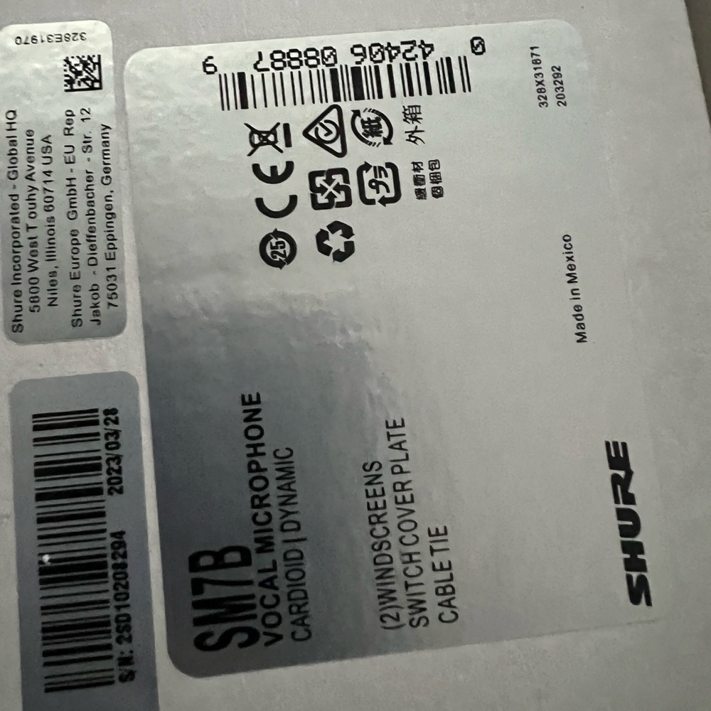 Shure SM7B mic